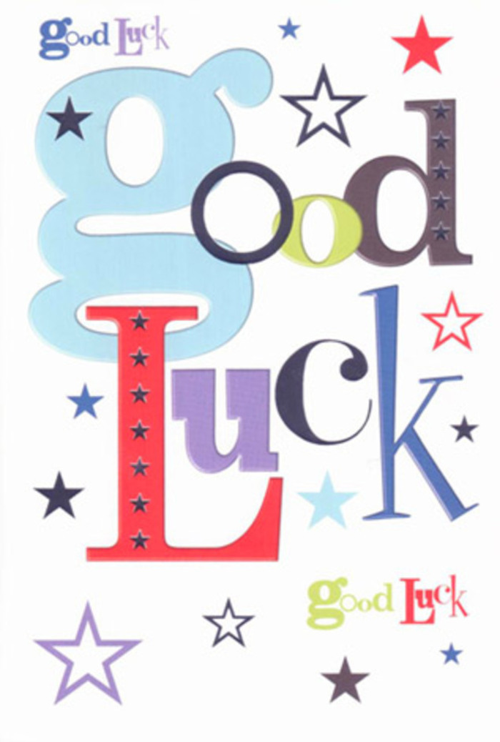 There's an exuberant energy in this good luck card, a design that resonates with the vibrant heart of Deptford. Against a pure, pristine white backdrop-smooth as freshly pressed cardstock from a trusted local printer-the words leap to life in a vivid array of fonts. Each letter is a blend of personality: the bold, light blue at the start, the playful deep reds, woodland greens, dark onyx blacks, and spirited violets, all balanced with the grace of someone who's arranged many bouquets for Deptford's special moments. Dotted cheerfully across the composition, stars in hues of navy, cerulean, lemon-lime, and lilac cast sparkling echoes like fairy lights at the weekend market or rooftop gatherings overlooking Convoy Wharf. The interplay between spacious white and blasts of rich colour gives the design a fresh, modern feel, yet the card exudes warmth-the kind of encouragement you'd find in a close-knit neighbourhood pub after a big announcement. Its smooth, glossy finish entices a gentle touch, offering comfort in its tactile presence. More than a simple card, it stands as a little Deptford talisman-offering brimming hope and uplift for embarking on new chapters, whether it's a university sendoff from the Albany Theatre or a new job near Deptford High Street. Each element comes together in a visual chorus of support, genuine belief, and joy.