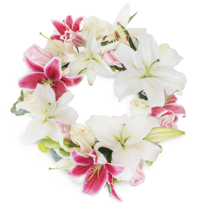 LILY GARDEN WREATH